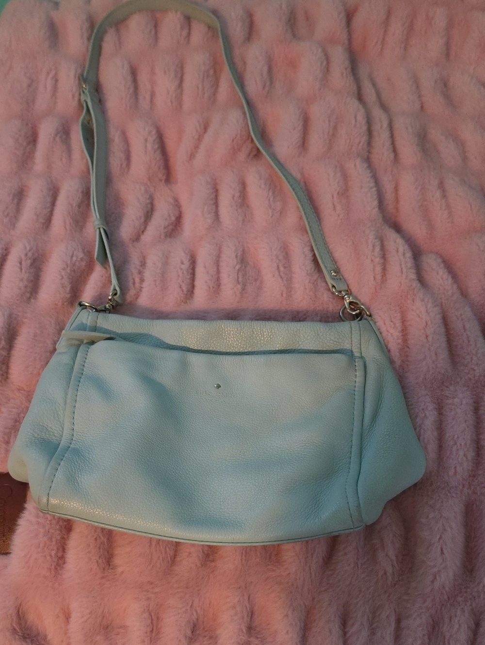 kate spade Light Blue Leather Shoulder Bag